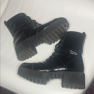 Black Women's Combat Boots